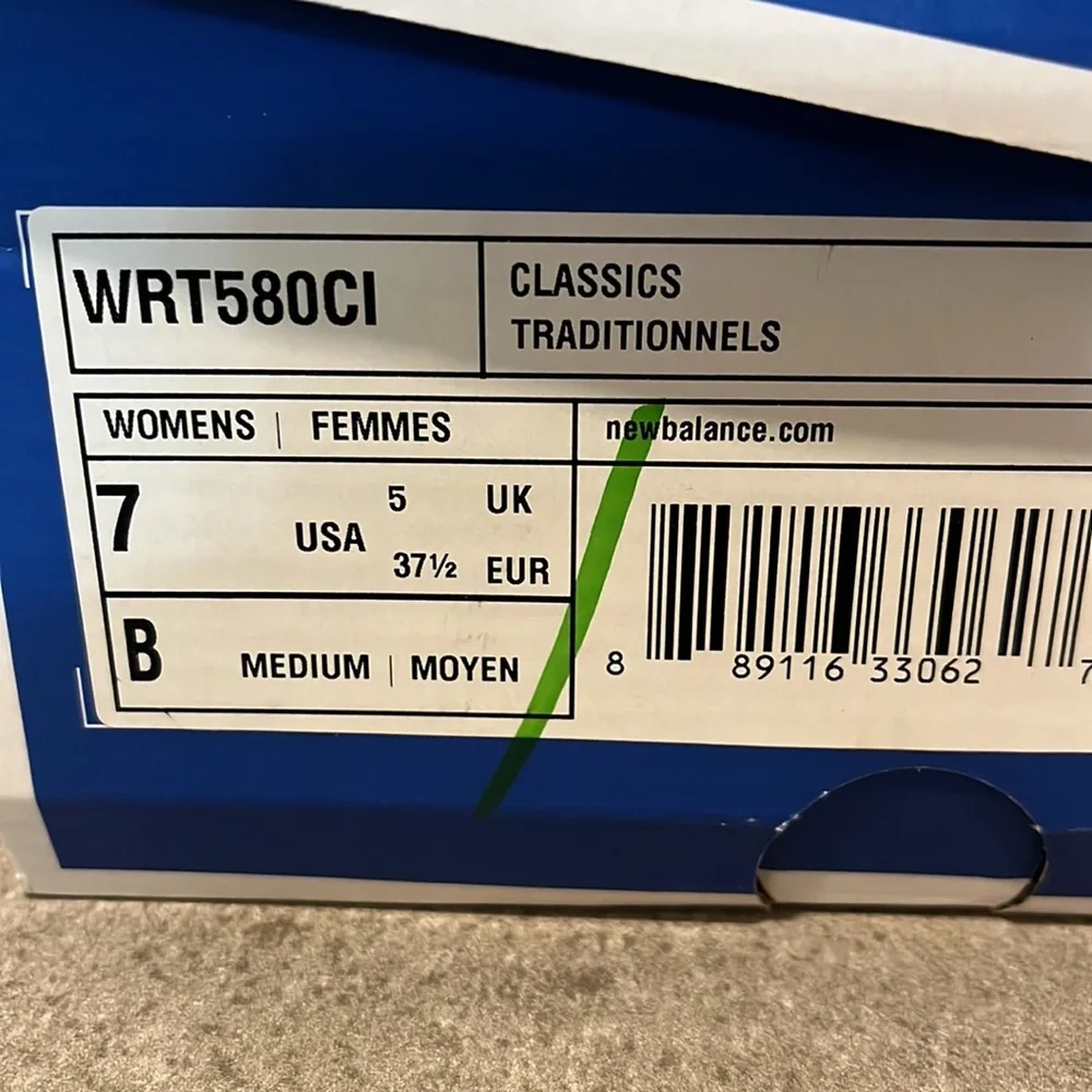 New Balance Elite Pack WRT580CI Shoes Sneakers new 580 green Womens Size 7